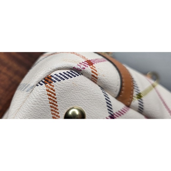 COACH Heritage Tattersall Signature Plaid Off-White Shoulder F23075 - Picture 12 of 15